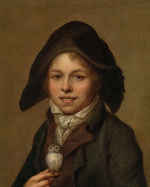 talleyrandsghost:Martin Drolling (French:1752-1817) Portrait of a Boy or His Favourite Pet