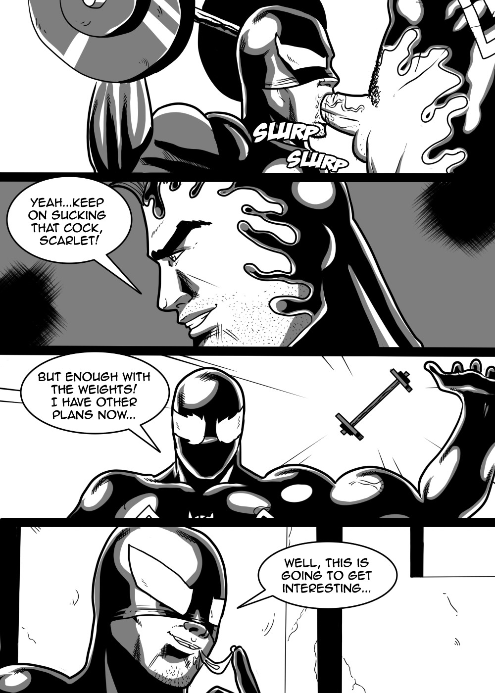 craygallery: Venom (alternate version, no mouth/tongue) and scarlet spider this was