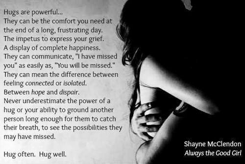 goddesswithinyou:  Virtual hugs from me to you!