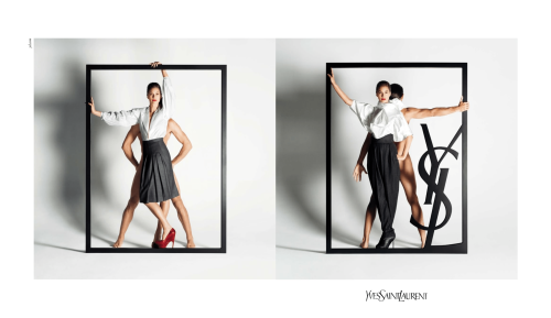 Yves Saint Laurent . Ad campaign FW0910Creative Director: Stefano PilatiPhotos: Inez van Lamsweerde 