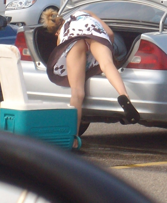 upskirt view
