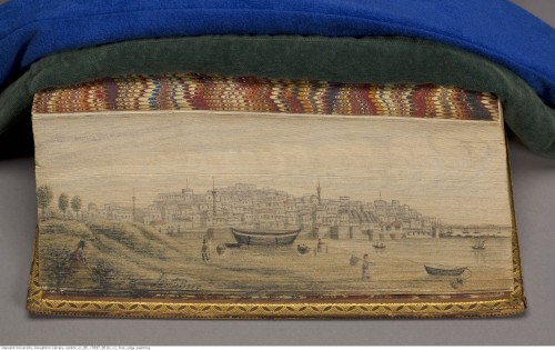 Two fore-edge paintings of the city of Jaffa from Conybeare, William John, 1815-1857. The life and e