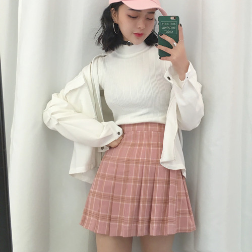 PLAID SKIRT