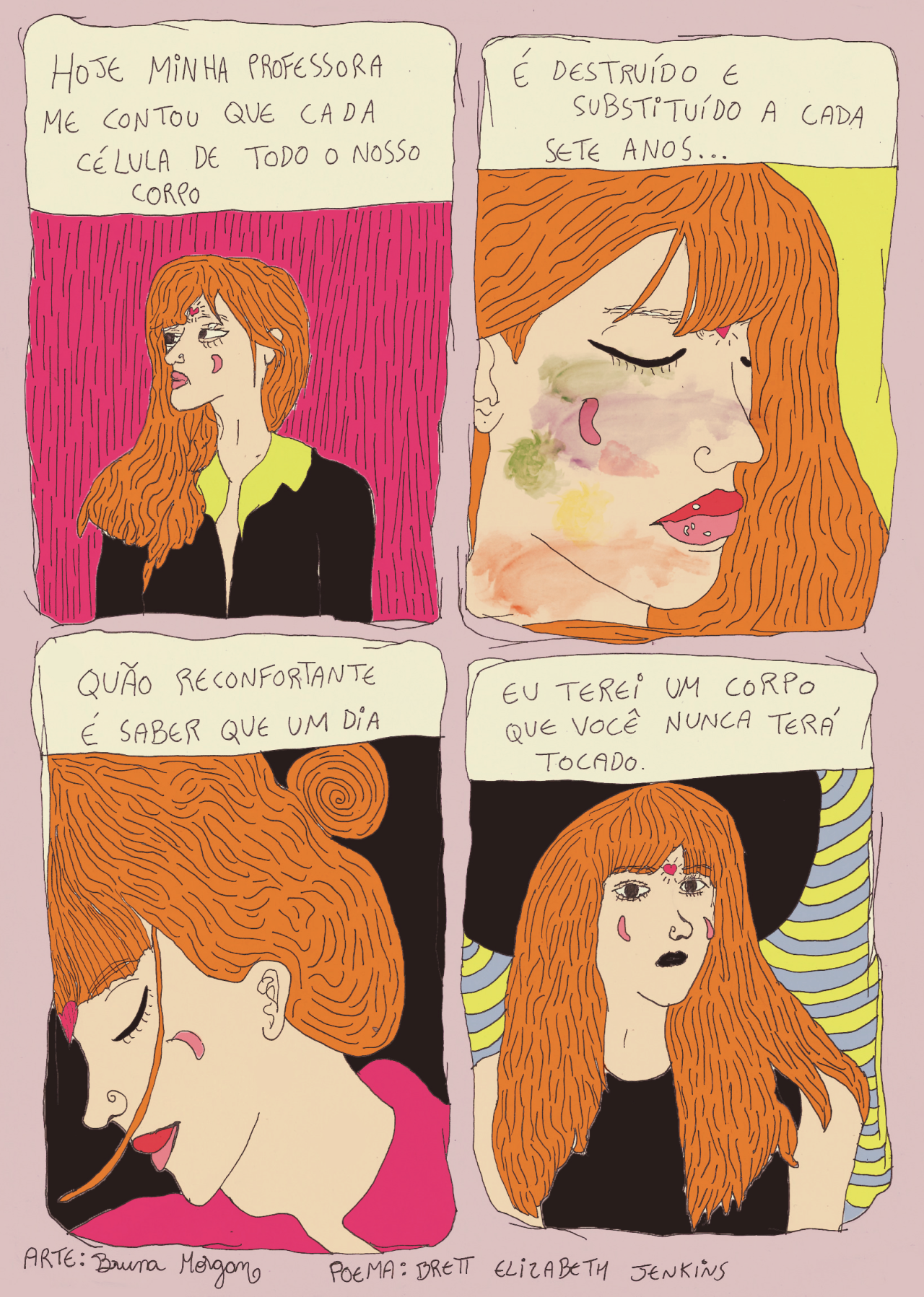 bolhadetinta:  Quadrinho que fiz em homenagem à duas mulheres incríveis: Mariana