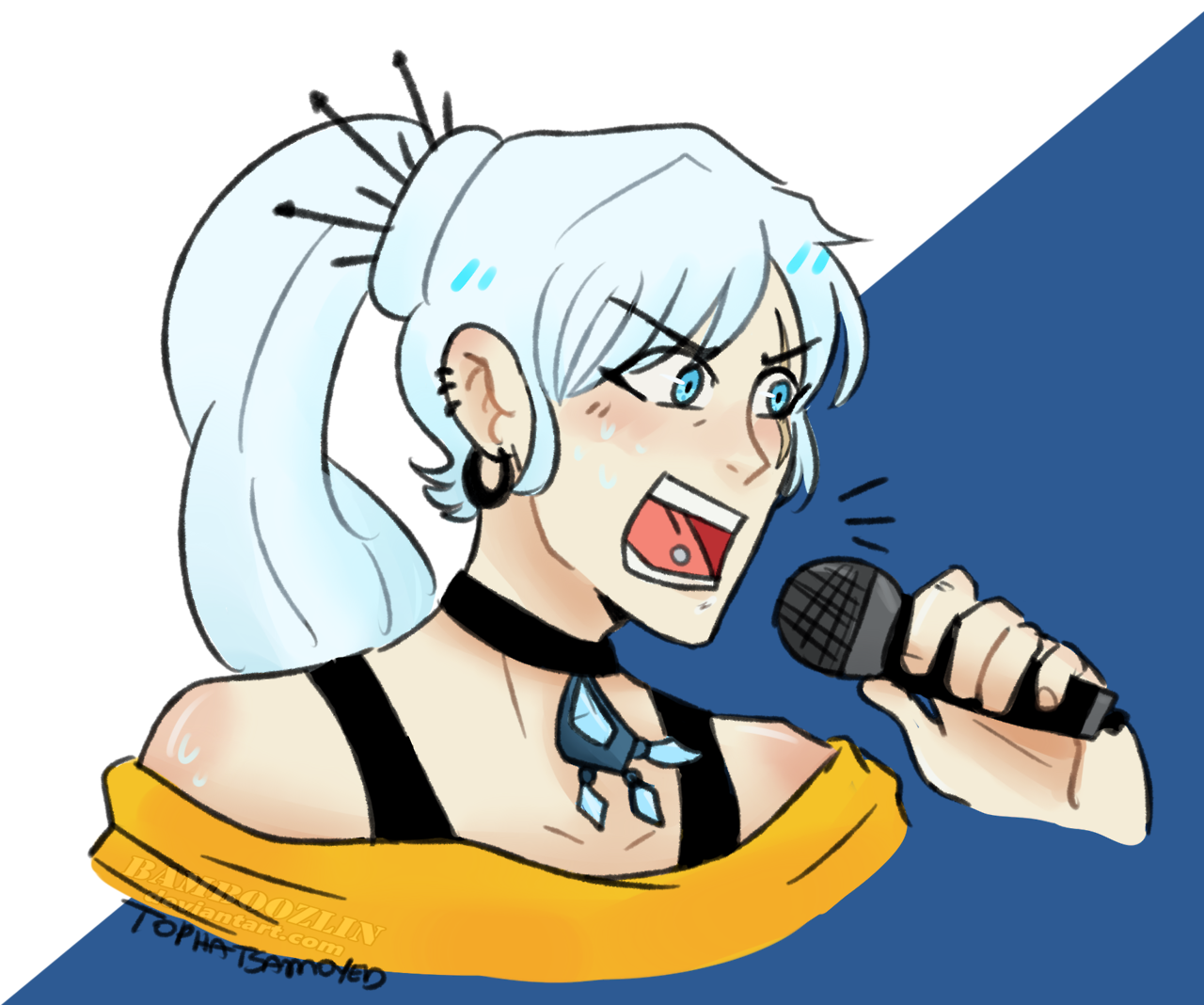tophatsamoyed:  she’s singing something about freezing your brain