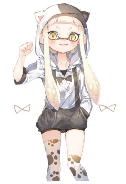 inkling (splatoon) drawn by sprbouuz - Danbooru