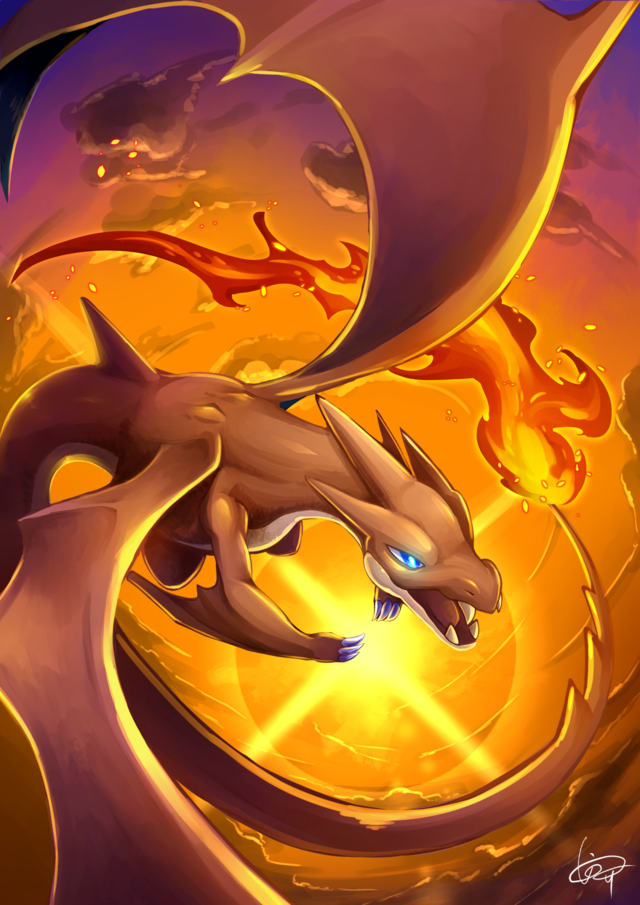 Shiny Mega Charizard Y  Charizard, Pokemon eevee, Pokemon fan art