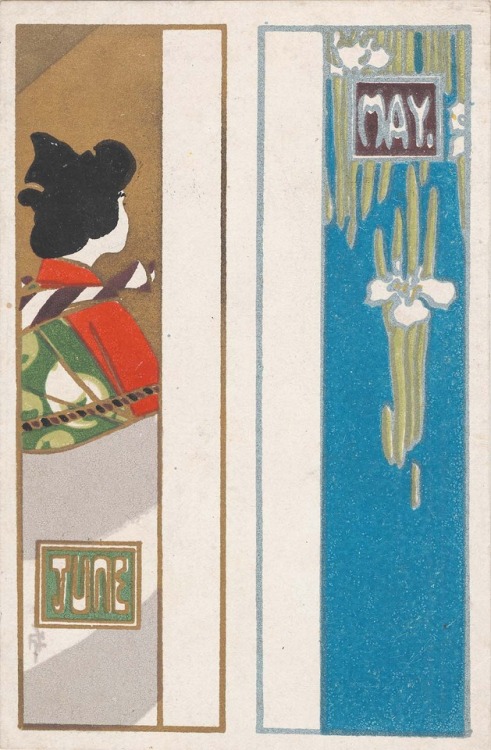 nobrashfestivity:Ichijô Narumi, Guidebook to the Four Seasons (Shiki no shiori), 1907Color lithograp