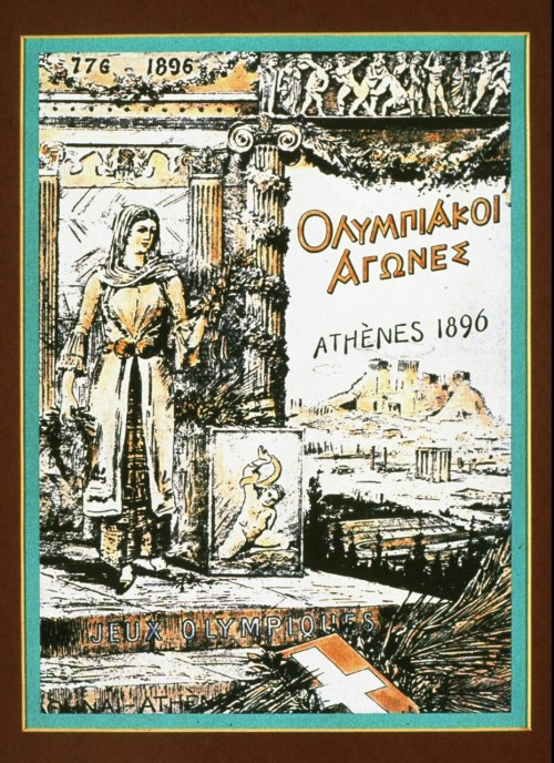 likeavirgil:Poster for the first modern Olympics in Athens, Greece (1896)