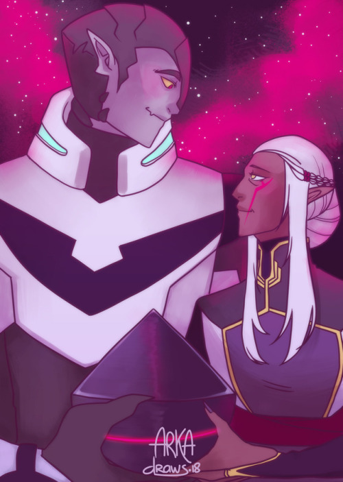 xblackpaladin: zaggar + rombak the space roomba commissioned by @foxaloxa, based on their AU!  — wan