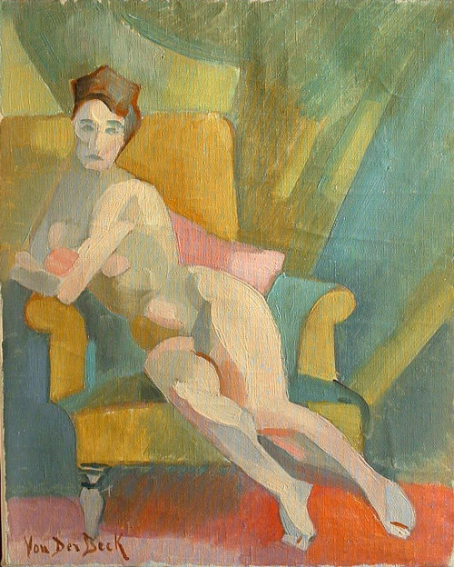 Henri Van der Beck (Netherlands, 1886 - 1956)Femme nue assise