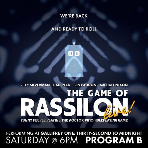 We’re a week away from our #Gally1 live show! If you’re going we very much look forward 