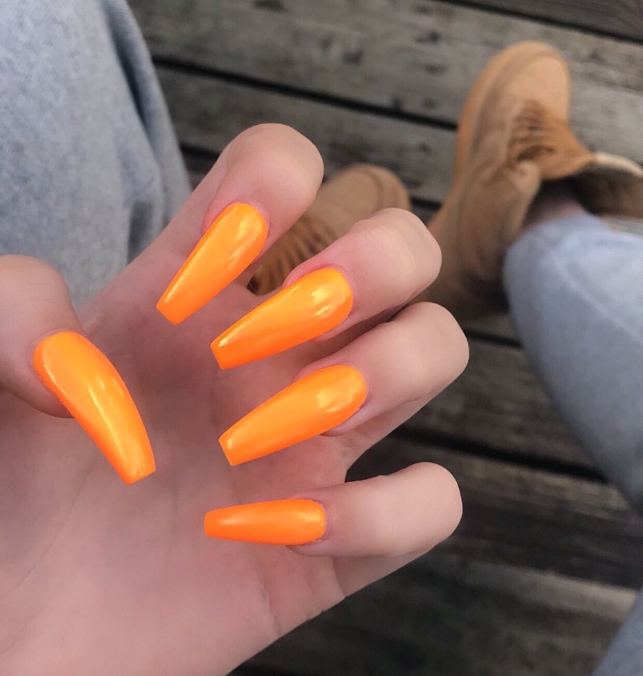 Nail Ideas Orange Nails