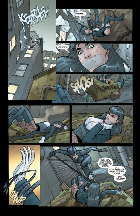 gentlemankidnapper: Catwoman gagging Zatanna in Catwoman Vol 3 Issue 50 Holly Robinson in distress i