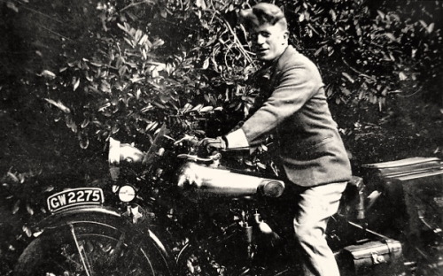 chrisgaffey: TE Lawrence owned eight motorcycles manufactured by George Brough.  Hand built in 