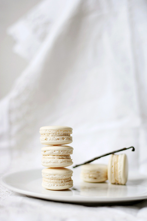 awesomeholoics-anonymous:Vanilla Macarons by Cakejournal.com