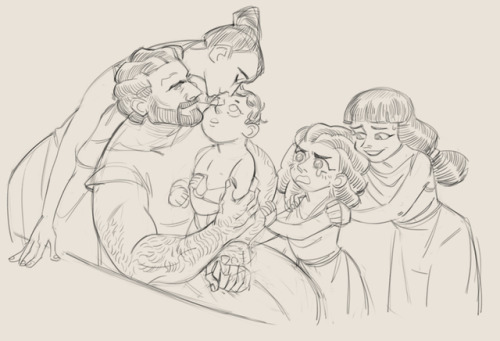kashuan:a few iliad-ish and hoa family sketches from the past couple days :^)