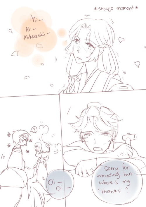 sheryu: Short comic about my saniwa and Mr. Smith from Touken Ranbu [Apparently Mr. Smith just want 