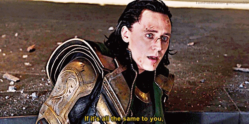 tomhiddleston-gifs:If you look closely you can see that Loki is mainly looking at Tony Stark while t