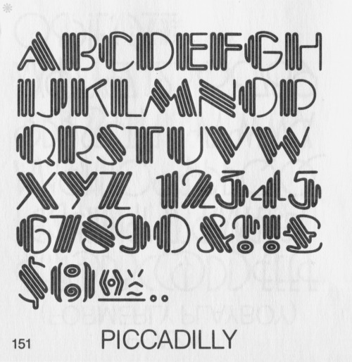 Fun & Funky 70′s Fonts Part 3From the 1979 Letraset CatalogPart 1 (x)Part 2 (x)