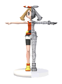 cakecubed:  A good look at an official Nintendo 3D model. Originally made in 3DS