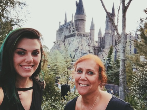 eyeamerica:Hogsmeade with momma. Making this the 7th time I’ve gone to Hogwarts. The Hogwarts Expr