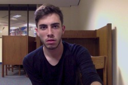 tonycharm:  me ft. library cubicle  