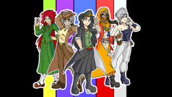 I made a wallpaper out of my Stardust Crusaders genderswaps. 