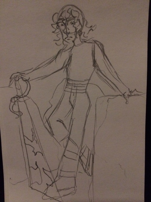 Here Are The Progress Shots. Theres An Outline Of Him On The Background Bc I Didnt Include The Stuff