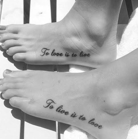 Quotes Foot Tattoos For Girls QuotesGram