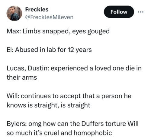 Hey, Just Asking You This As You're My Only Mileven Mutual But Like... This Is A Bs Take Right?