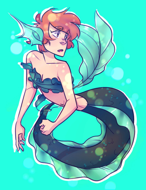 ftlosd:Another contribution to Mermay~I give you Mer-Pidge, or as @shame-fish likes to call her, Mid