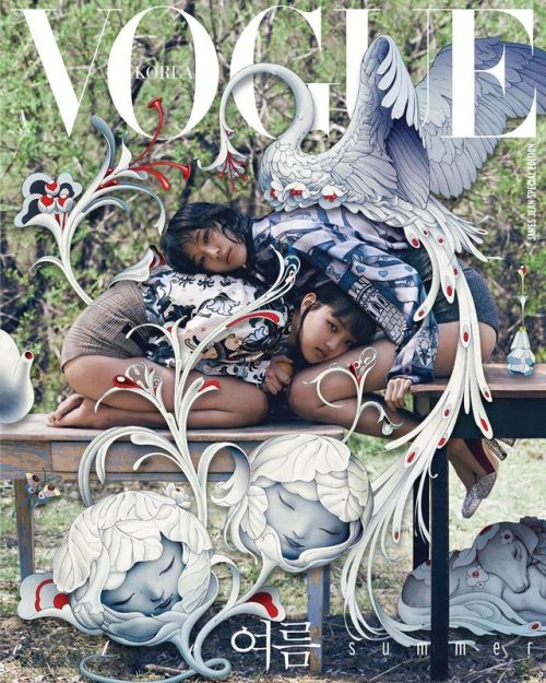 Bomi Youn and Heejung Park photographed for Vogue Korea June 2019