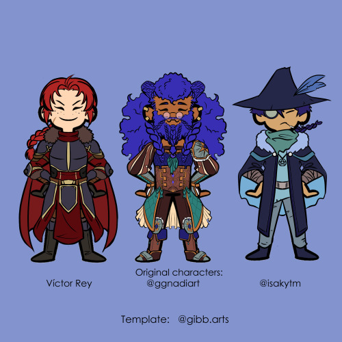 Original characters from our role party, based in Gibb Arts ‘s ship template.Personajes originales d