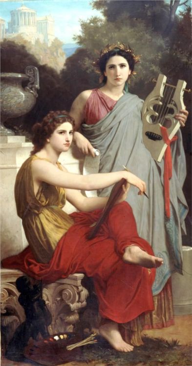 Art and Literature by William-Adolphe Bouguereau (1867)