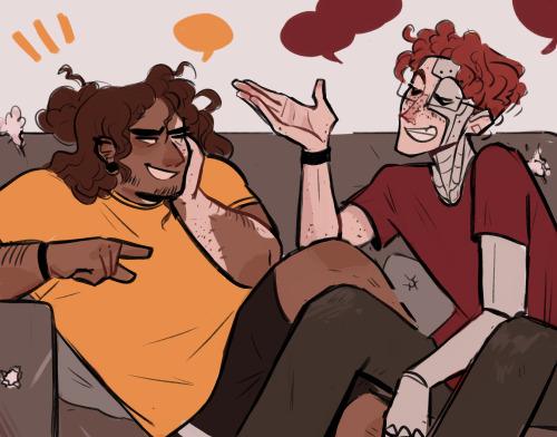 caligmaera:ah its griff and simon from popular web series blue versus red 