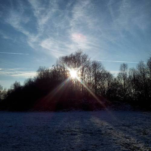And Another #backlight Photo Taken During Lunch Break In The #snow Today ;-) (hier: Technologiepark Dortmund)