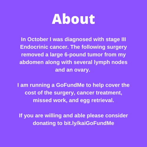 grungepopgay:zemenipearls:GOFUNDME || CARRDHi everyone! In October I was diagnosed with Stage III En