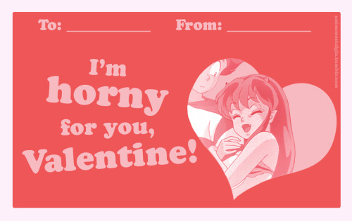 animenostalgia: Happy Valentine’s Day, everyone! I made some older anime-themed valentine card