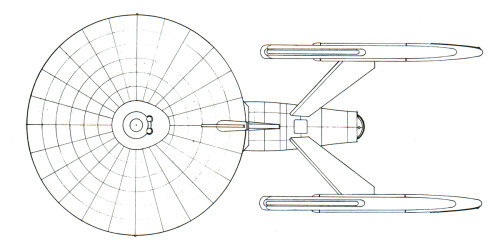 classictrek:Some of Matt Jeffries’ original sketches for the Star Trek: Phase II version of the Ente