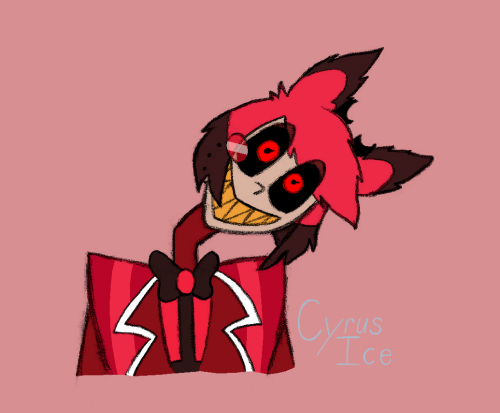 A Collection Of Pictures I Made While Playing Around With Drawing Alastor's Hair, Including My Speculation
