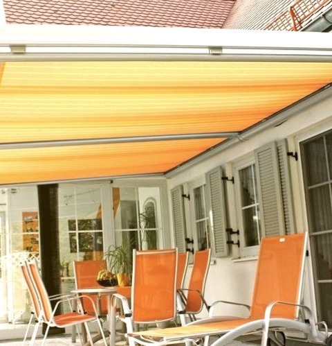 Contemporary Deck - Roof ExtensionsAn Illustration Of A Sizable, Modern Backyard Deck With A Fire Pit