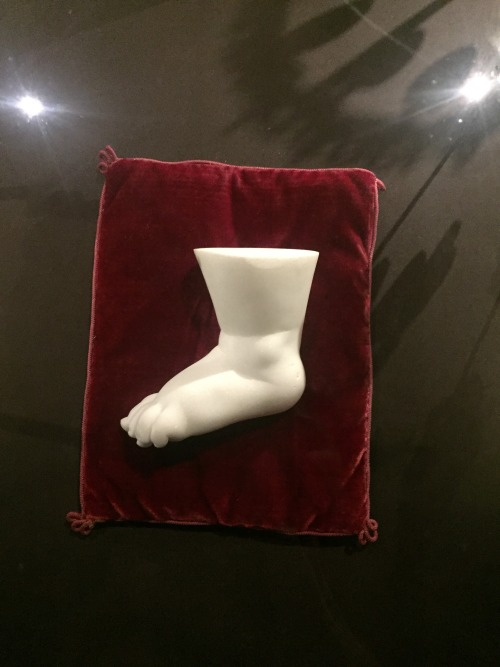 Marble Baby foot19th c, owned by Queen Victoria Kensington Palace