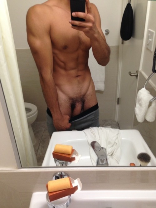 nakedguyselfies:  straightboyselfpics:  Marco His bio: Gym. Pool. Soccer. Food. Kitchen. Black ops 2” And my father’s wisdoms  nakedguyselfies.tumblr.com  You’re probably to busy jerking off but if not you should be  following me here But Seriously