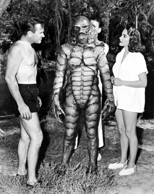 Julie Adams & The Creature From the Black Lagoon, 1954.