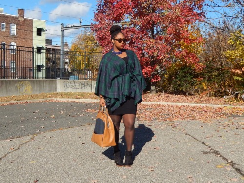 athickgirlscloset:  This Plaid cape is everything to me! #FFFaceoff Tartan