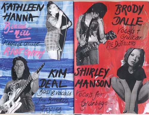 likeclockworkandabsolution:Nearly finished my females of rock zine! There are so many more women I w