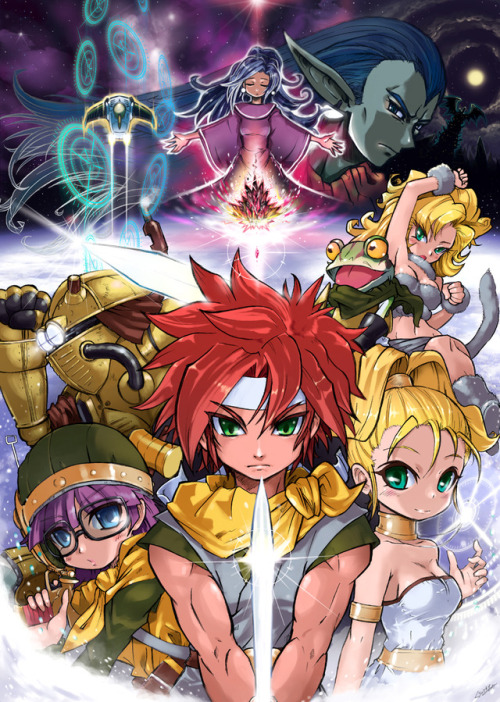 fantasyanime:    We may not be able to celebrate the Steam release of Chrono Trigger, but we can celebrate this awesome fan art! 😁Art 1 source  Art 2 source    Art 3 source    Art 4 source unknown  Art 5 sourceArt 6 sourceArt 7 source