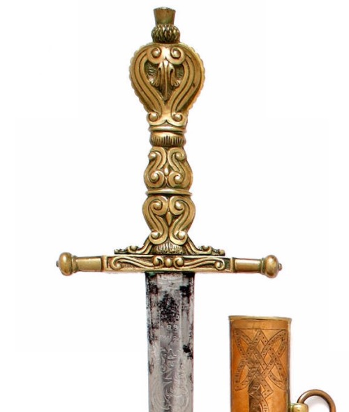 victoriansword:British Royal Company of Archers Officer’s Sword77.5cm broadsword blade by Stewart 88
