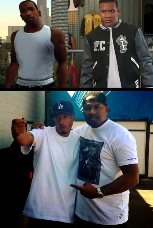 my-name-is-oceanoir:Young Maylay and Shawn Fonteno AKA Carl Johnson and Franklin Clinton. Families 4
